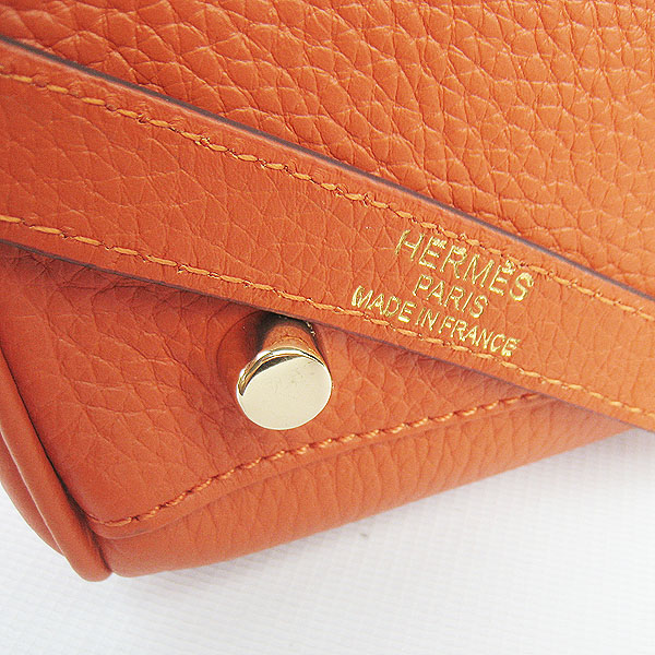 High Quality Hermes Kelly 35cm Togo Leather Bag Orange 6308